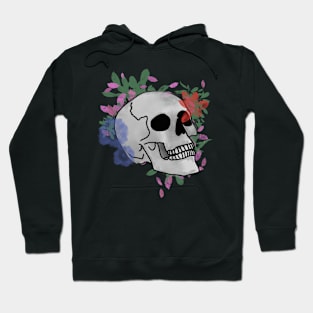 Floral Skull Hoodie